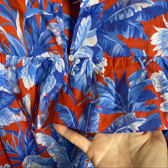 J. Crew Ratti Rio Ruffle Blouse Top size M medium - Picture 5 of 8